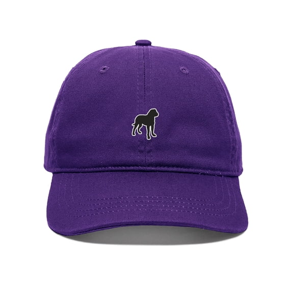 Daxton Dog Breeds Baseball Dad Hat Unstructure Low Profile Strapback, Rottweiler Dog, Purple Hat
