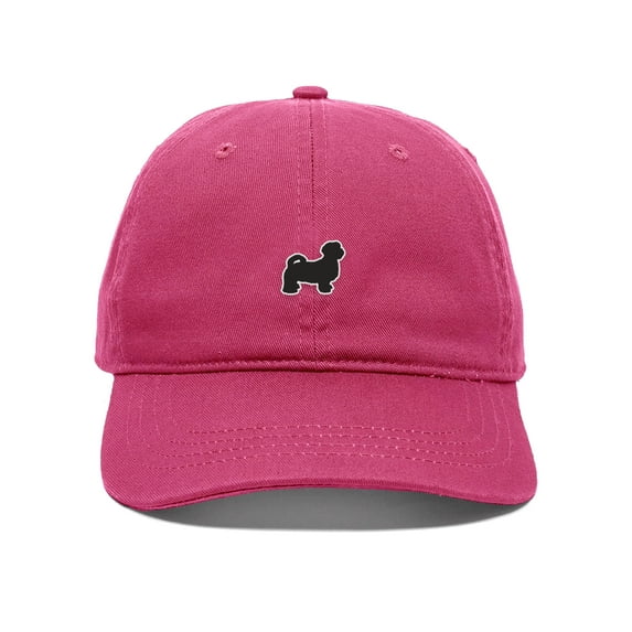 Daxton Dog Breeds Baseball Dad Hat Unstructure Low Profile Strapback, Shih Tzu Maltese Dog, Hot Pink Hat