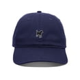 thumbnail image 1 of Daxton Dog Breeds Baseball Dad Hat Unstructure Low Profile Strapback, Terrier Mix Dog, Navy Hat, 1 of 1