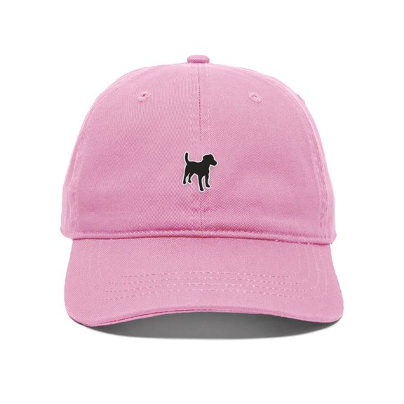 Daxton Dog Breeds Baseball Dad Hat Unstructure Low Profile Strapback, Terrier Mix Dog, Pink Hat