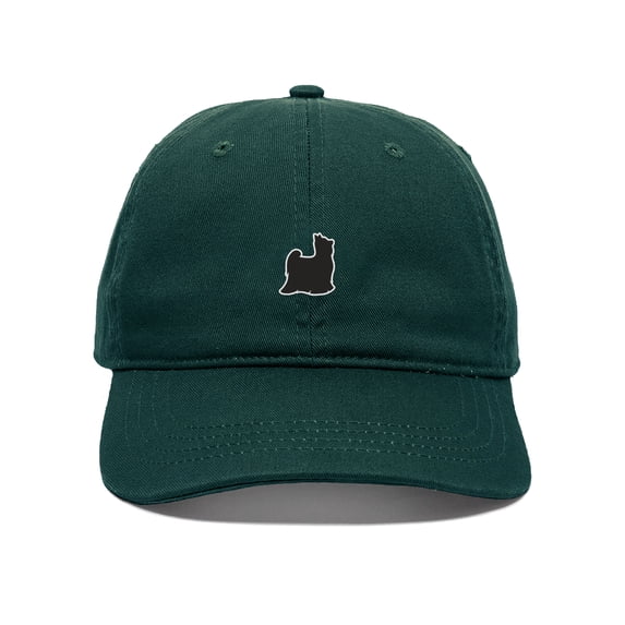 Daxton Dog Breeds Baseball Dad Hat Unstructure Low Profile Strapback, Yorkshire Terrier Dog, Forest Hat