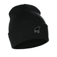 thumbnail image 1 of Daxton Dog Breeds Cuffed Beanie Winter Knit Hat Skully Cap, Rottweiler, Black Beanie, 1 of 2