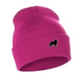 thumbnail image 1 of Daxton Dog Breeds Cuffed Beanie Winter Knit Hat Skully Cap, Sheltie Collie, Hot Pink Beanie, 1 of 2