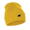 thumbnail image 1 of Daxton Dog Breeds Cuffed Beanie Winter Knit Hat Skully Cap, St Benard, Gold Beanie, 1 of 2
