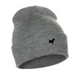 thumbnail image 1 of Daxton Dog Breeds Cuffed Beanie Winter Knit Hat Skully Cap, Terrier Mix, Heather Gray Beanie, 1 of 2