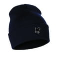 thumbnail image 1 of Daxton Dog Breeds Cuffed Beanie Winter Knit Hat Skully Cap, Terrier Mix, Navy Beanie, 1 of 2