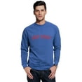 thumbnail image 1 of Daxton EastCoast Sweatshirt Athletic Fit Pullover Crewneck French Terry Fabric, Slate Sweatshirt Red Letters, XS, 1 of 3