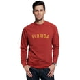 thumbnail image 1 of Daxton Florida Sweatshirt Athletic Fit Pullover Crewneck French Terry Fabric, Spice Sweatshirt Gold Letters, S, 1 of 3