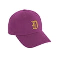 thumbnail image 1 of Daxton Low Profile Adjustable Baseball Dad Hat Cap Old English Font Alphabet A to Z, Hot Pink Hat Gold D, 1 of 3