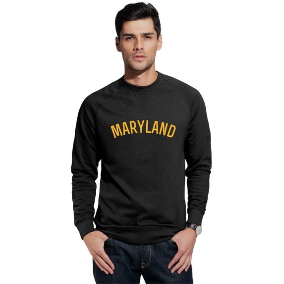 Daxton Maryland Sweatshirt Athletic Fit Pullover Crewneck French Terry Fabric