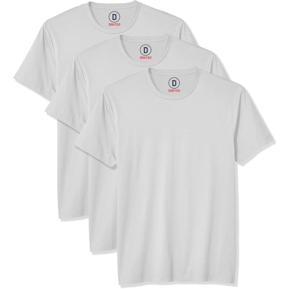 Daxton Mens Premium Tshirt Pack Value - White,White,White, M