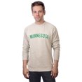 thumbnail image 1 of Daxton Minnesota Sweatshirt Athletic Fit Pullover Crewneck French Terry Fabric, Oat Sweatshirt Green Letters, XS, 1 of 3