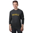 thumbnail image 1 of Daxton Nashville Sweatshirt Athletic Fit Pullover Crewneck French Terry Fabric, HthCharcoal Sweatshirt Gold Letters, 3XL, 1 of 3