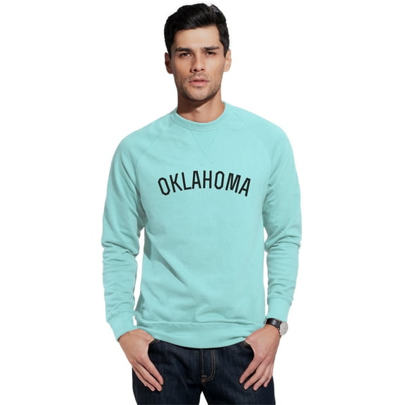 Daxton Oklahoma Sweatshirt Athletic Fit Pullover Crewneck French Terry Fabric
