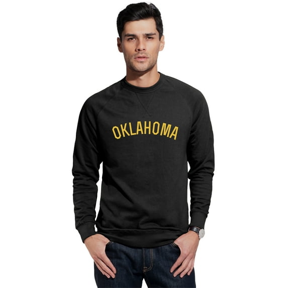 Daxton Oklahoma Sweatshirt Athletic Fit Pullover Crewneck French Terry Fabric