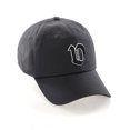 thumbnail image 1 of Daxton Old English 3D Alphabet Letters Numbers Initial Baseball Dad Hat - Charcoal,Letter V, 1 of 2