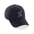 thumbnail image 1 of Daxton Old English 3D Alphabet Letters Numbers Initial Baseball Dad Hat - Navy, Letter S, 1 of 2