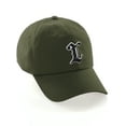 thumbnail image 1 of Daxton Old English 3D Alphabet Letters Numbers Initial Baseball Dad Hat - Olive, Letter L, 1 of 2