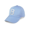 thumbnail image 1 of Daxton Performance Cool Tech Baseball Hat - Light Blue Cap, Silver Logo Letter B, 1 of 3