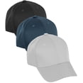 thumbnail image 1 of Daxton Performance Hat High Profile Structured Baseball Cap 3 Pack - Black,Bteal,Light Grey, 1 of 6