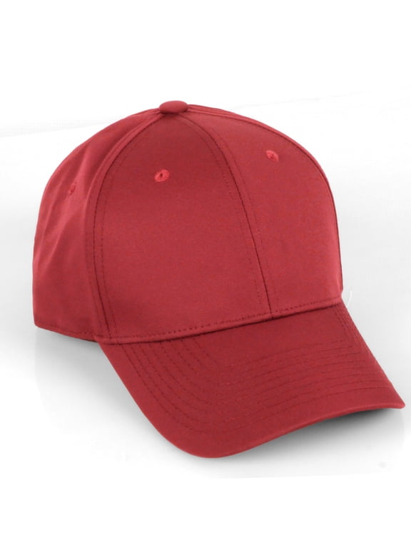 Performance Hat High Profile Structured Baseball Cap, Red