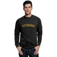 thumbnail image 1 of Daxton Pittsburgh Sweatshirt Athletic Fit Pullover Crewneck French Terry Fabric, 1 of 3