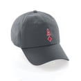 thumbnail image 1 of Daxton Poker Holdem Lucky Cards Baseball Unstructured Cap, Charcoal Hat, Ace of Diamonds, 1 of 5