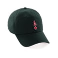 thumbnail image 1 of Daxton Poker Holdem Lucky Cards Baseball Unstructured Cap, Dark Green Hat, Ace of Diamonds, 1 of 5