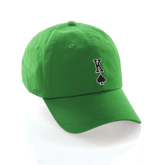 Daxton Poker Holdem Lucky Cards Baseball Unstructured Cap, Kelly Hat, Poker Line