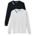 thumbnail image 1 of Daxton Premium Arizona Men Long Sleeves T Shirt Ultra Soft Medium Weight Cotton, 2Pk Black White White Black 1XL, 1 of 6