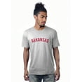 thumbnail image 1 of Daxton Premium Basic Crew Neck Short Sleeve Tshirt Cities Arkansas  Letter - HthGray Red-XXX-Large, 1 of 2