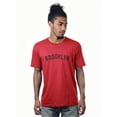 thumbnail image 1 of Daxton Premium Basic Crew Neck Short Sleeve Tshirt Cities Brooklyn Letter, 1 of 2