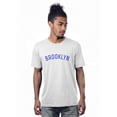 thumbnail image 1 of Daxton Premium Basic Crew Neck Short Sleeve Tshirt Cities Brooklyn Letter, 1 of 1
