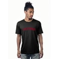 thumbnail image 1 of Daxton Premium Basic Crew Neck Short Sleeve Tshirt Cities California  Letter - Black Red-XX-Large, 1 of 1