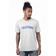 thumbnail image 1 of Daxton Premium Basic Crew Neck Short Sleeve Tshirt Cities California  Letter, 1 of 1