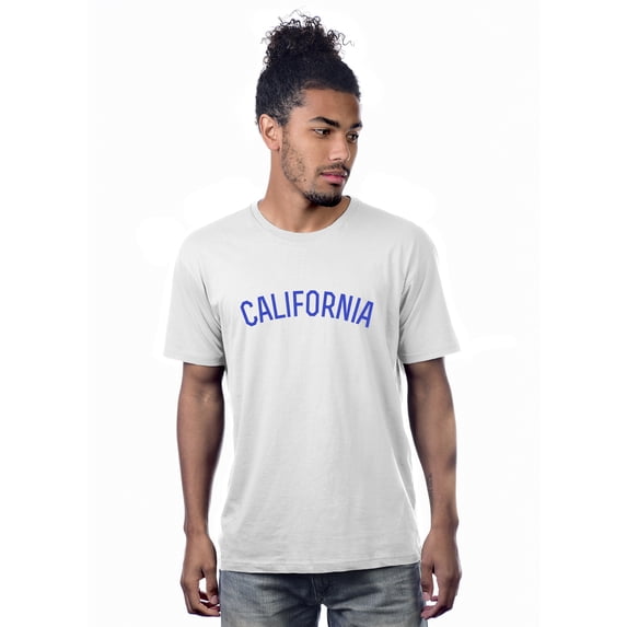 Daxton Premium Basic Crew Neck Short Sleeve Tshirt Cities California Letter