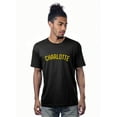 thumbnail image 1 of Daxton Premium Basic Crew Neck Short Sleeve Tshirt Cities Charlotte Letter, 1 of 2