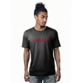 thumbnail image 1 of Daxton Premium Basic Crew Neck Short Sleeve Tshirt Cities Chicago  Letter - HthCharcoal Red-XX-Large, 1 of 1