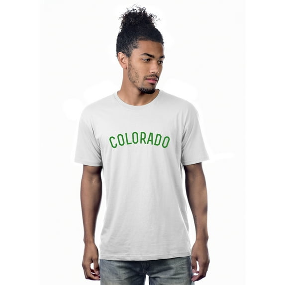 Daxton Premium Basic Crew Neck Short Sleeve Tshirt Cities Colorado  Letter