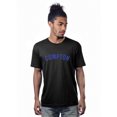 thumbnail image 1 of Daxton Premium Basic Crew Neck Short Sleeve Tshirt Cities Compton  Letter - Black Royal-X-Large, 1 of 2