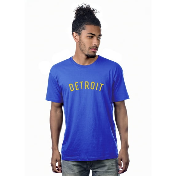 Daxton Premium Basic Crew Neck Short Sleeve Tshirt Cities Detroit Letter
