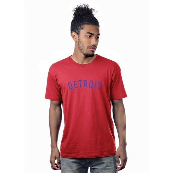 Daxton Premium Basic Crew Neck Short Sleeve Tshirt Cities Detroit Letter
