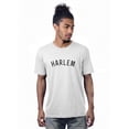 thumbnail image 1 of Daxton Premium Basic Crew Neck Short Sleeve Tshirt Cities Harlem  Letter, 1 of 2