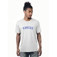 thumbnail image 1 of Daxton Premium Basic Crew Neck Short Sleeve Tshirt Cities Kansas  Letter - White Royal-X-Small, 1 of 2