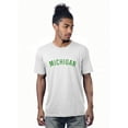 thumbnail image 1 of Daxton Premium Basic Crew Neck Short Sleeve Tshirt Cities Michigan  Letter, 1 of 2