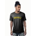 thumbnail image 1 of Daxton Premium Basic Crew Neck Short Sleeve Tshirt Cities Nashville  Letter - HthCharcoal Gold-XXX-Large, 1 of 2