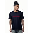 thumbnail image 1 of Daxton Premium Basic Crew Neck Short Sleeve Tshirt Cities Pennsylvania  Letter - Navy Red-X-Small, 1 of 2