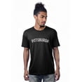 thumbnail image 1 of Daxton Premium Basic Crew Neck Short Sleeve Tshirt Cities Pittsburgh  Letter, 1 of 2