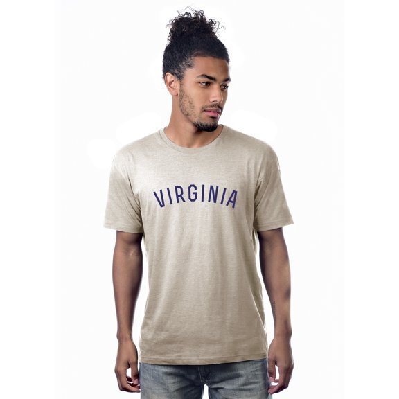 Daxton Premium Basic Crew Neck Short Sleeve Tshirt Cities Virginia  Letter