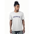 thumbnail image 1 of Daxton Premium Basic Crew Neck Short Sleeve Tshirt Cities Washington  Letter, 1 of 2